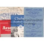 CHELSEA RESERVES A collection of 7 Chelsea Reserves and Youth home (2) and away (5) programmes.