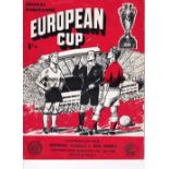 1960 EUROPEAN CUP FINAL Original programme for Real Madrid v Eintracht Frankfurt. Generally good