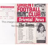 GEORGE BEST Programme and ticket for Leyton Orient v Fulham 11/12/1976. This was Best's first