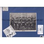 MILLWALL Mounted print of Millwall Athletic team group from about 1895 (28 x 22cm). Generally good