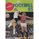 PANINI STICKER ALBUMS Two albums: Football 83 with 466 stickers attached and Football 85 with 93