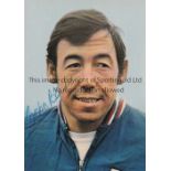 GORDON BANKS AUTOGRAPH A signed colour portrait postcard. Good