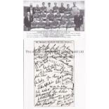 RANGERS Two postcards of Rangers team groups from season 1953/54 one with the League and Cup