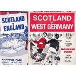 SCOTLAND Sixty Scotland home programmes 1951-1981 all at Hampden Park to include v Wales 1951,1955,