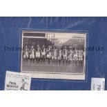BLACKBURN Mounted print of Blackburn Rovers team group from about 1906 (30 x 25cm). Generally good