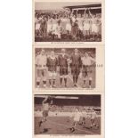 OLYMPICS Three official postcards from the 1928 Olympic Games in Amsterdam. Italian football team (