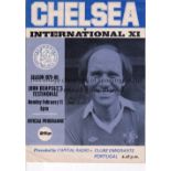 GEORGE BEST / CHELSEA Programme for the John Dempsey Testimonial Match Chelsea v International X1