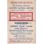 ALDERSHOT Home programme v Newport County Division Three 26/9/1936. Score noted. Generally good