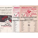 MAN UNITED A collection of 12 Manchester United Reserves and Youth programmes. Reserves unless