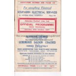 ALDERSHOT Home programme v Mansfield Town Division Three 30/10/1937. Light horizontal fold with some