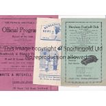 NON-LEAGUE PROGAMMES Three programmes for season 1948/9, 2 in the Sussex County League, Horsham v