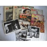 BOXING MISCELLANY A small collection including 3 original black & white Press photographs showing