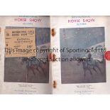 SHOW JUMPING Official programmes for the International Horse Show at Olympia 19/6/1939, one for