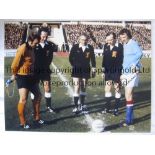 WOLVERHAMPTON v MANCHESTER CITY 1974 Col 16 x 12 photo depicting the 1974 League Cup Final