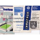 LEAGUE CUP PROGRAMMES Twenty programmes 1960-1970 including Millwall v Chelsea 60/1, Aston Villa v