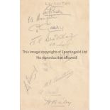 CRICKET An album page of 11 autographs of the Leicestershire team of the 1930's to include Geary,