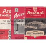 ARSENAL A collection of 85 Arsenal programmes. Homes 1 x 1949/50, 13 x 1950/51 (includes Reserves