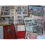 MISCELLANY A scrapbook covering football mostly in the 1940's and 1950's plus Spear's "Blow Football