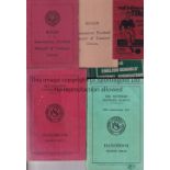 BOOKLETS A collection of 9 booklets. "Rules of The Association Football Players' & Trainers