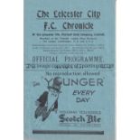 LEICESTER / NEWCASTLE Programme Leicester City v Newcastle United 29/3/1932.Score,scorers and team