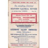 ALDERSHOT Programme for the home Division 3 match against Southend United 9/11/1935. Paper