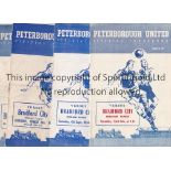 PETERBOROUGH UNITED V BRADFORD CITY Four programmes at Peterborough 30/3/1953, 6/4/1954, 4/9/1954