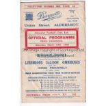 ALDERSHOT Programme for the home Division 3 match against Bristol Rovers 24/3/1934. No writing.