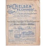 CHELSEA / BORO Programme Chelsea v Middlesbrough 30/4/1921. Not ex Bound Volume. Light horizontal