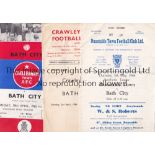 BATH CITY Twenty six programmes, the majority being 1960's. Homes v. Bristol City Reserves