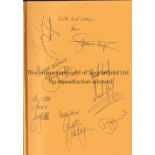 ASTON VILLA / AUTOGRAPHS Book " Villa Park 100 Years" by Simon Inglis 1997 signed on the flysheet by