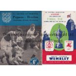 AMATEUR CUP FINAL 1951 Two programmes: Final Bishop Auckland v Pegasus and Semi-Final at Arsenal FC,