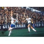 KEVIN KEEGAN Col 12 x 8 photo of the England striker celebrating after scoring the opening goal in a