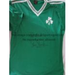 IRISH REPUBLIC SHIRT Green Irish Republic shirt with clover on left breast , green and white "V"