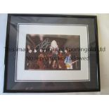 ROBERT PLANT AUTOGRAPH A colour 7" X 5" photo of Led Zeppelin performing live, signed by the