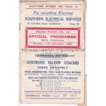 ALDERSHOT Programme for the home Division 3 match against Clapton Orient 17/9/1938. A small amount