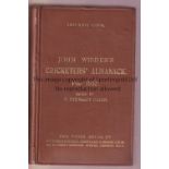 CRICKET WISDEN Original publishers hard back John Wisden Cricketers' Almanack for 1932. 69th