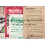 1950'S FOOTBALL PROGRAMMES Forty one programmes in various condition including Plymouth v British