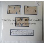 BIRMINGHAM CITY 1952 AUTOGHRAPHS Three album sheets mounted including signatures from Shaw, Smith,