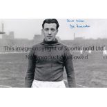 JOE LANCASTER B/w 12 x 8 photo of the Manchester United goalkeeper posing for photographers prior to
