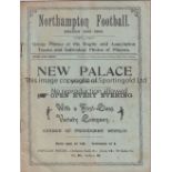 NORTHAMPTON FOOTBALL SEASON 1902-1903 A 16 page magazine with group photos of the Rugby and