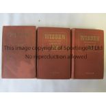 CRICKET WISDENS A collection of 3 John Wisden Cricketers' Almanacks 1947,1948 and 1949 all
