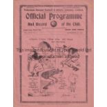 TOTTENHAM HOTSPUR V ARSENAL 1933 Programme for the League match at Tottenham 16/9/1933, lightly
