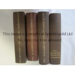 CRICKET WISDEN A collection of 4 original paper back brown coloured soft back John Wisden