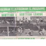 HIBS Two Hibernian home programmes from the 1951/52 season v Airdrie and Dundee. No writing.