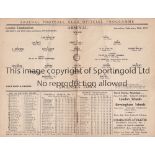 ARSENAL V SWANSEA TOWN 1937 Programme for the Combination match at Arsenal 13/2/1937. Generally