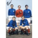 RANGERS Col 12 x 8 photo showing Rangers McKinnon, Stein, Greig, Johnston and Penman forming a