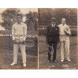 TENNIS Two B/W postcards from 1920's of Fyzee and Mishap and the other Okamoto issued by Chaplin