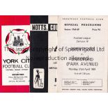 BRADFORD PARK AVENUE Twenty nine away programmes from the 64-65 to the 68-69 season. Occasional