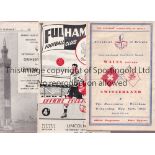 1950'S FOOTBALL PROGRAMMES Over 150 programmes including the following home clubs: Wrexham 8 X 59/