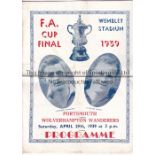 1939 CUP FINAL Large format 1939 Cup Final pirate programme, eight page pirate programme. Folds,